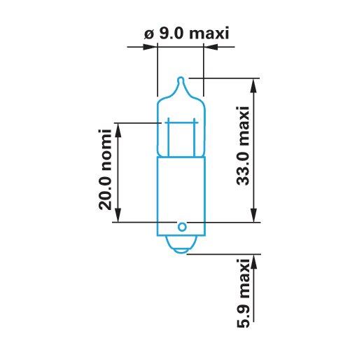 Mini halogenlampa